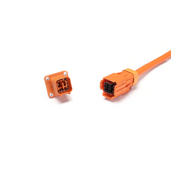 6.3mm 2 poles 180°Plastic High Voltage Connector (Inline  Version)